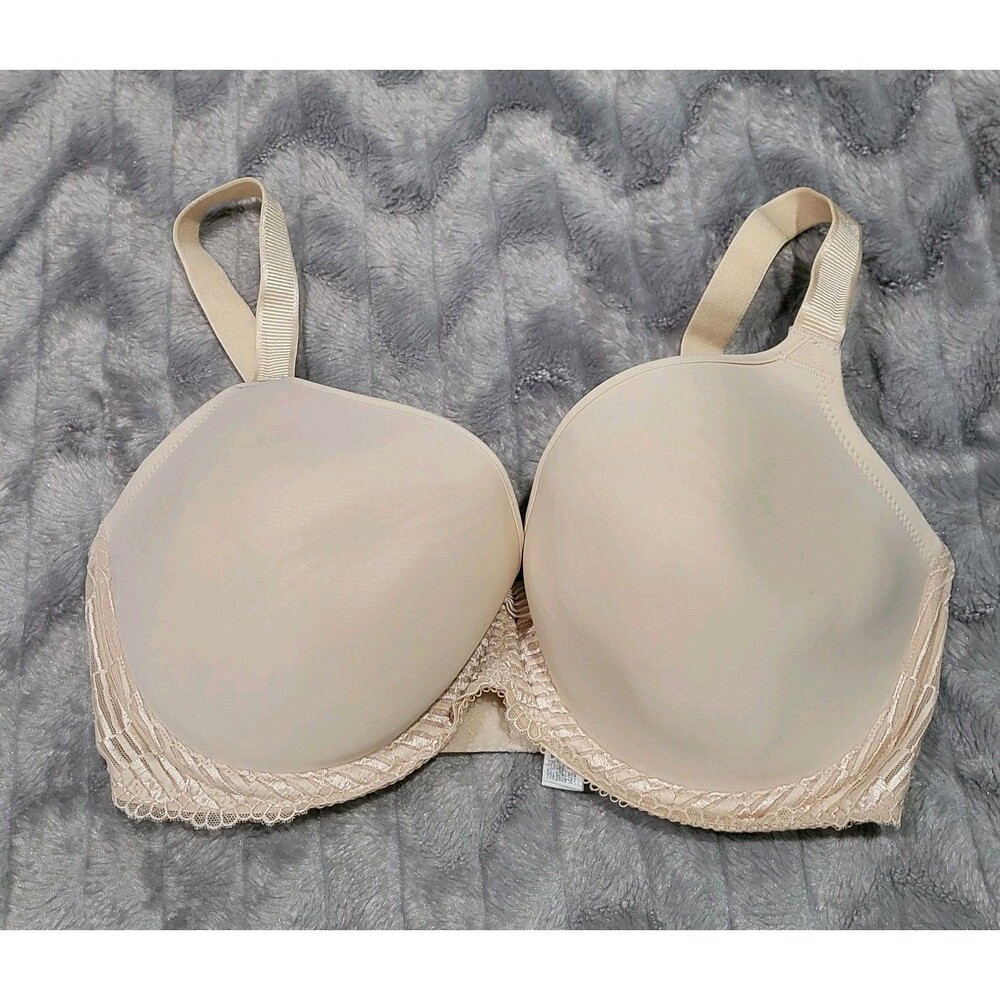 Wacoal Womens 34 DDD Beige Padded Bra With Underwire